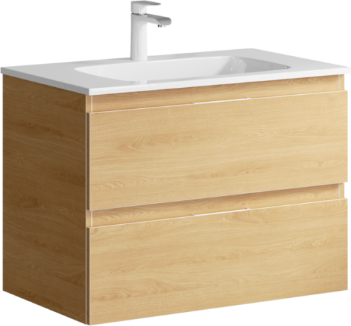 Тумба с умывальником AQWELLA Accent 75 Дуб золотой ACC0175DZ